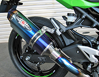 Ninja250 BEET ブルーチタン フルエキ マフラー